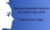 Journée nationale d'actions du 5 décembre : informations utiles