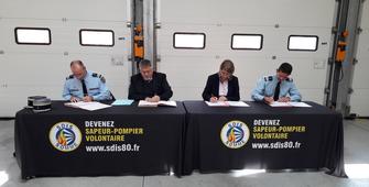 Signature d'un protocole de prévention et de lutte contre les agressions de sapeurs-pompiers